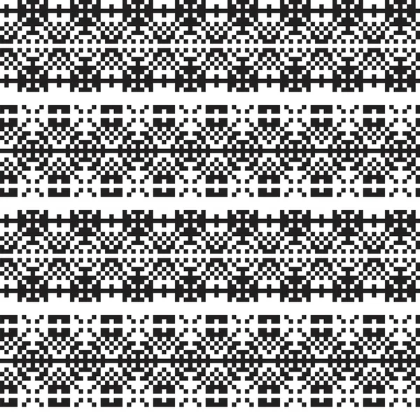 Snowflake Fair Isle Pattern Design Fashion Textiles Knitwear Graphics Elements — Stock Vector