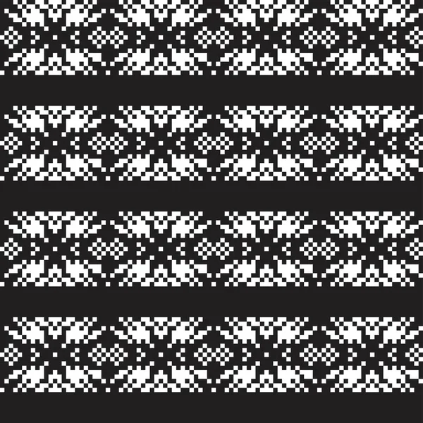 Сніжинка Ярмарок Острівний Дизайн Візерунка Модного Текстилю Трикотажу Графіки Елементи — стоковий вектор