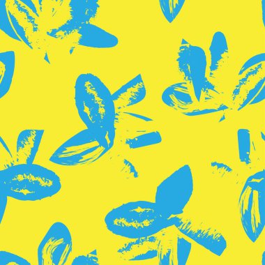 Moda tekstil, grafik, arka plan ve el sanatları için kusursuz desenli fırça darbeleri