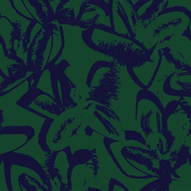 Moda tekstil, grafik, arka plan ve el sanatları için kusursuz desenli fırça darbeleri