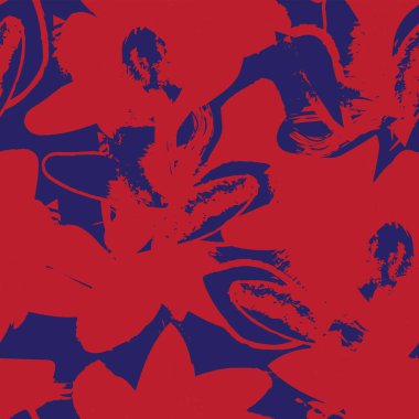 Moda tekstil, grafik, arka plan ve el sanatları için kusursuz desenli fırça darbeleri