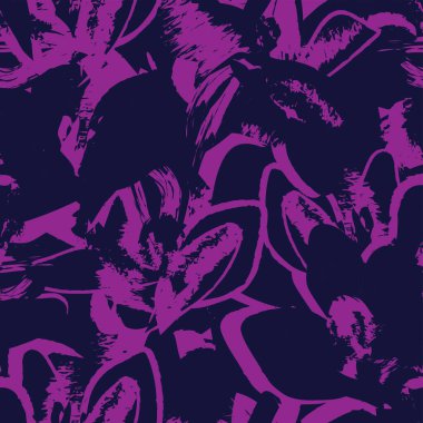 Moda tekstil, grafik, arka plan ve el sanatları için kusursuz desenli fırça darbeleri