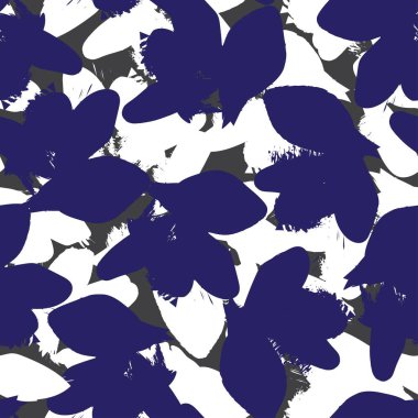 Moda tekstil, grafik, arka plan ve el sanatları için kusursuz desenli fırça darbeleri