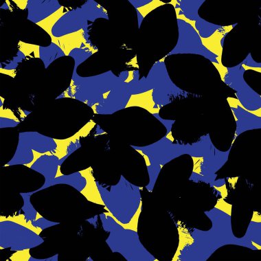 Moda tekstil, grafik, arka plan ve el sanatları için kusursuz desenli fırça darbeleri