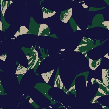 Moda tekstil, grafik, arka plan ve el sanatları için kusursuz desenli fırça darbeleri