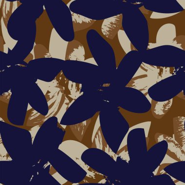 Moda tekstil, grafik, arka plan ve el sanatları için kusursuz desenli fırça darbeleri