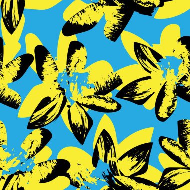 Moda tekstil, grafik, arka plan ve el sanatları için kusursuz desenli fırça darbeleri