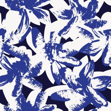 Moda tekstil, grafik, arka plan ve el sanatları için kusursuz desenli fırça darbeleri