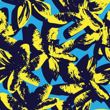 Moda tekstil, grafik, arka plan ve el sanatları için kusursuz desenli fırça darbeleri