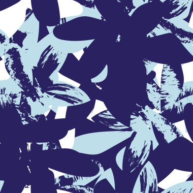 Moda tekstil, grafik, arka plan ve el sanatları için kusursuz desenli fırça darbeleri