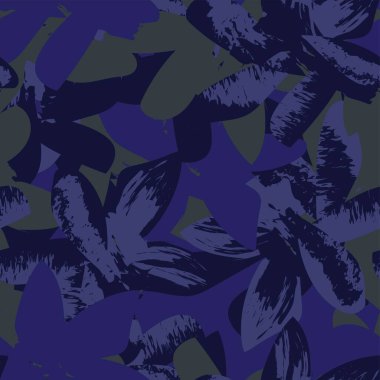 Moda tekstil, grafik, arka plan ve el sanatları için kusursuz desenli fırça darbeleri