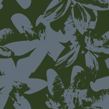 Moda tekstil, grafik, arka plan ve el sanatları için kusursuz desenli fırça darbeleri