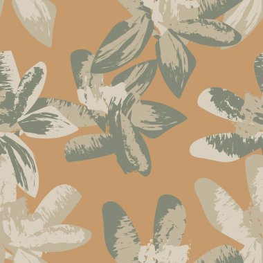 Moda tekstil, grafik, arka plan ve el sanatları için kusursuz desenli fırça darbeleri