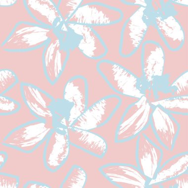 Moda tekstil, grafik, arka plan ve el sanatları için kusursuz desenli fırça darbeleri