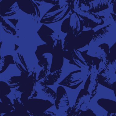 Moda tekstil, grafik, arka plan ve el sanatları için kusursuz desenli fırça darbeleri