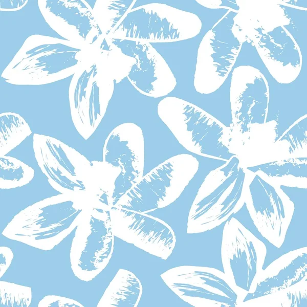 Pinceladas Florales Diseño Patrones Sin Costuras Para Textiles Moda Gráficos — Vector de stock