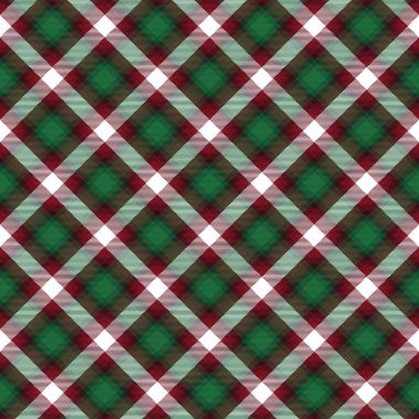 Noel Sembolü Ekoseli Tartan Moda tekstil ve grafikleri için uygun desensiz desen tasarımı