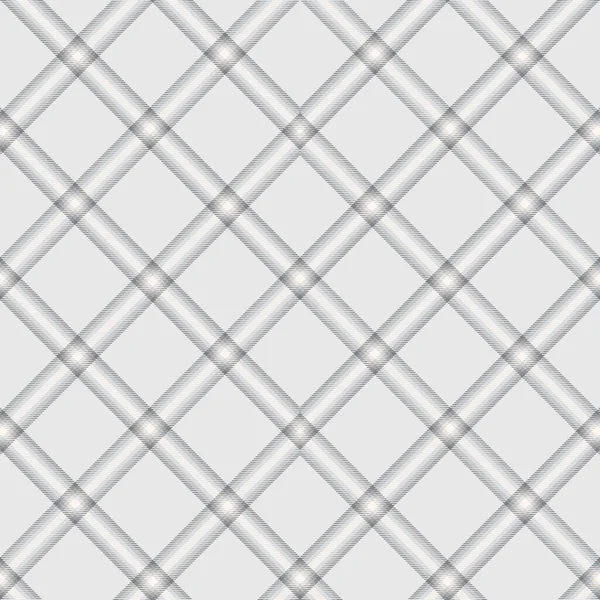 Bianco Nero Chevron Plaid Tartan Strutturato Design Senza Cuciture Modello — Vettoriale Stock