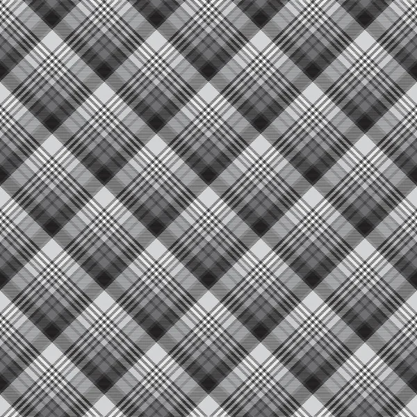 Black White Chevron Plaid Tartan Textured Seamless Pattern Design Suitable — Stock Vector