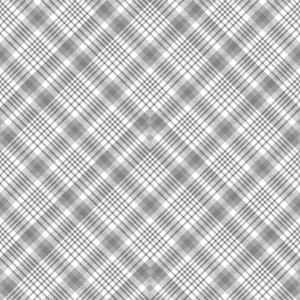 Chevron Plaid Tartán Texturizado Blanco Negro Diseño Patrones Sin Costuras — Archivo Imágenes Vectoriales