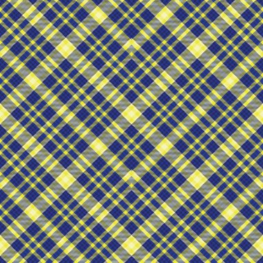 Sarı Sembol Ekoseli Tartan. Moda tekstil ve grafikleri için uygun desensiz desen tasarımı.
