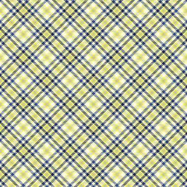 Sarı Sembol Ekoseli Tartan. Moda tekstil ve grafikleri için uygun desensiz desen tasarımı.