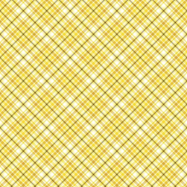 Yellow Chevron Plaid Tartan Textured Naadloos Patroon Ontwerp Geschikt Voor — Stockvector