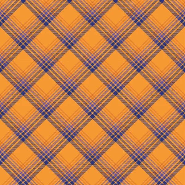 Plaid Chevron Naranja Tartán Texturizado Diseño Patrón Sin Costuras Adecuado — Vector de stock