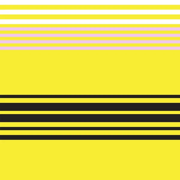 ファッションテキスタイルやグラフィックのための黄色のダブルストライプシームレスパターンデザイン — ストックベクタ