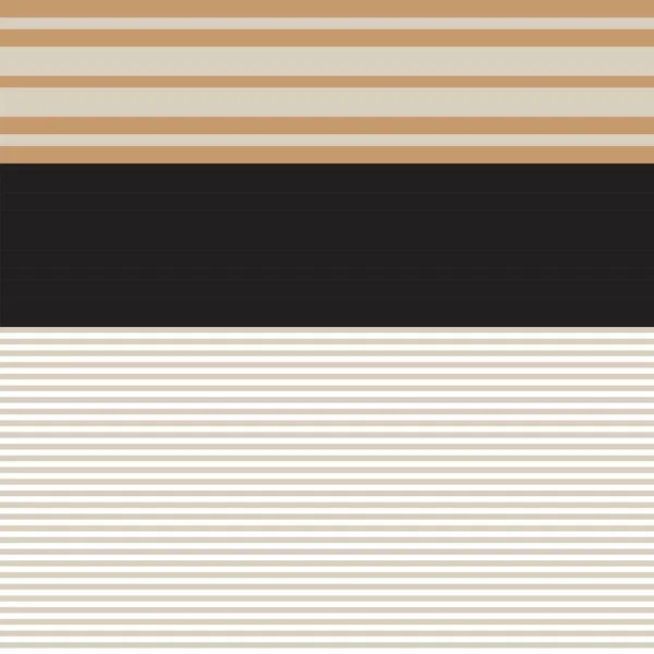 Bruin Double Striped Naadloos Patroon Ontwerp Voor Mode Textiel Graphics — Stockvector