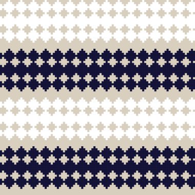 Örgü, moda tekstili ve grafikler için argyle Fair Island kusursuz desen tasarımı