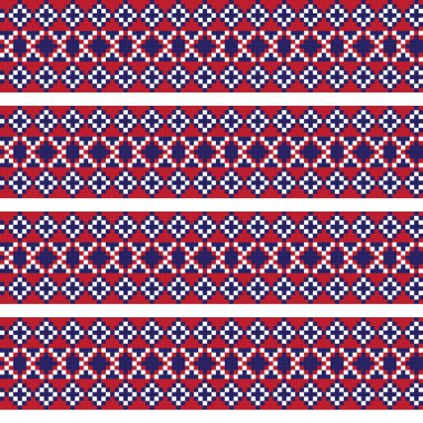 Örgü, moda tekstili ve grafikler için argyle Fair Island kusursuz desen tasarımı