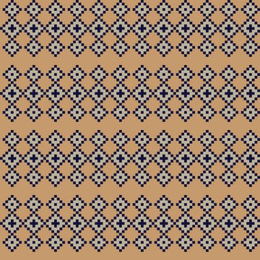 Örgü, moda tekstili ve grafikler için argyle Fair Island kusursuz desen tasarımı