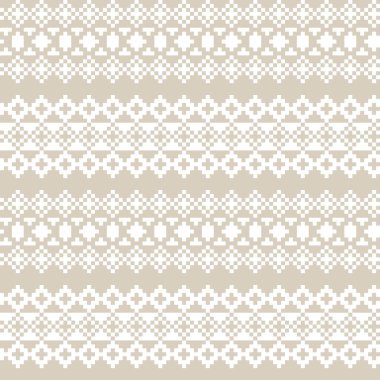 Örgü, moda tekstili ve grafikler için argyle Fair Island kusursuz desen tasarımı