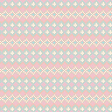 Örgü, moda tekstili ve grafikler için argyle Fair Island kusursuz desen tasarımı