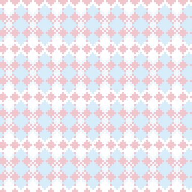 Örgü, moda tekstili ve grafikler için argyle Fair Island kusursuz desen tasarımı