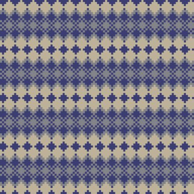 Örgü, moda tekstili ve grafikler için argyle Fair Island kusursuz desen tasarımı