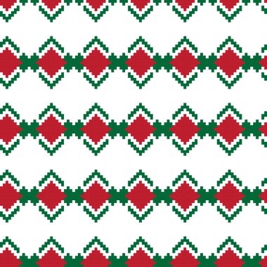 Örgü, moda tekstili ve grafikler için argyle Fair Island kusursuz desen tasarımı