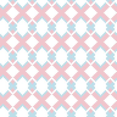 Örgü, moda tekstili ve grafikler için argyle Fair Island kusursuz desen tasarımı