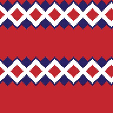 Örgü, moda tekstili ve grafikler için argyle Fair Island kusursuz desen tasarımı