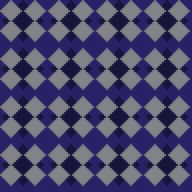 Örgü, moda tekstili ve grafikler için argyle Fair Island kusursuz desen tasarımı