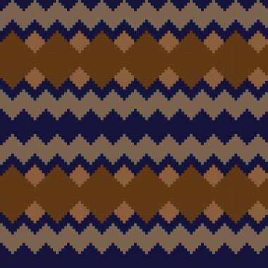 Örgü, moda tekstili ve grafikler için argyle Fair Island kusursuz desen tasarımı