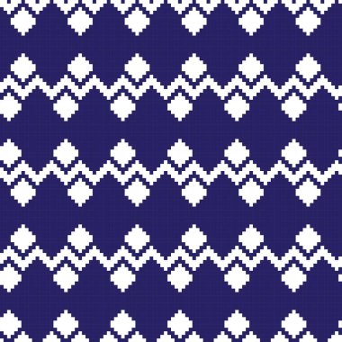 Örgü, moda tekstili ve grafikler için argyle Fair Island kusursuz desen tasarımı