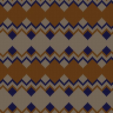 Örgü, moda tekstili ve grafikler için argyle Fair Island kusursuz desen tasarımı