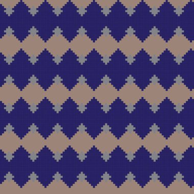 Örgü, moda tekstili ve grafikler için argyle Fair Island kusursuz desen tasarımı