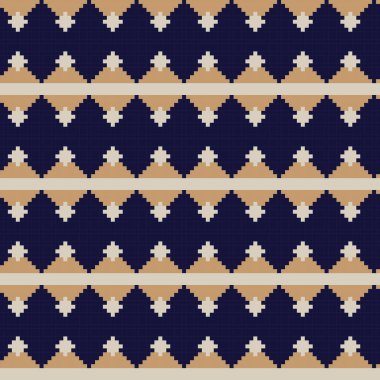 Örgü, moda tekstili ve grafikler için argyle Fair Island kusursuz desen tasarımı