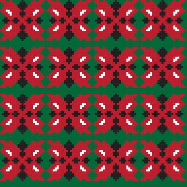 Örgü, moda tekstili ve grafikler için argyle Fair Island kusursuz desen tasarımı