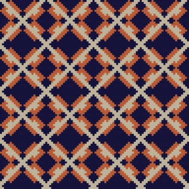 Örgü, moda tekstili ve grafikler için argyle Fair Island kusursuz desen tasarımı