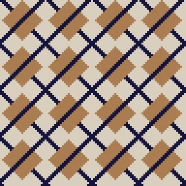 Örgü, moda tekstili ve grafikler için argyle Fair Island kusursuz desen tasarımı