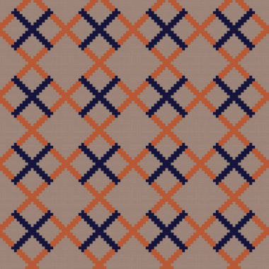 Örgü, moda tekstili ve grafikler için argyle Fair Island kusursuz desen tasarımı